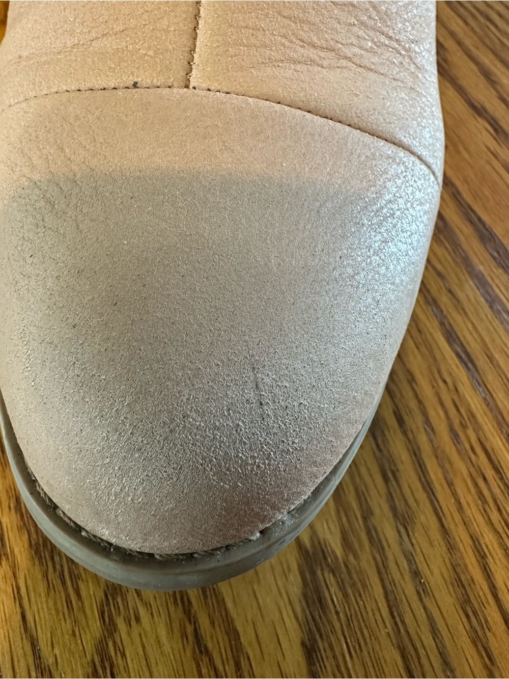 Toms Womens Blush/light tan Leather Everly Ankle Booties - Stylish Slip-On Hee - Picture 5 of 9
